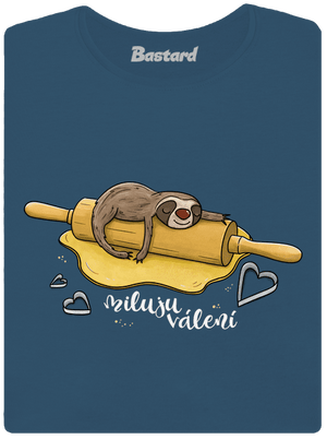 Miluju válení dámské tričko premium Petrol Blue