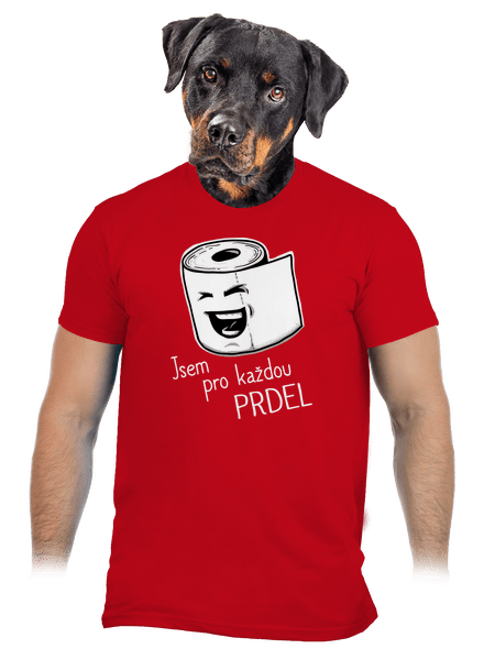 Prdel pánské tričko Red