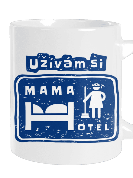 Mama Hotel velký hrnek White