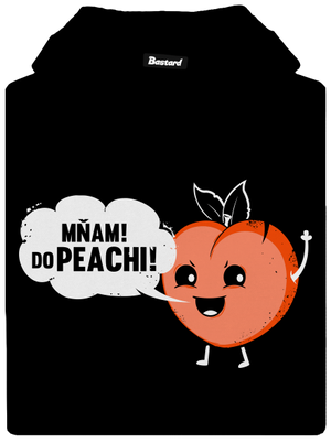 Mňam do peachi dámská mikina klokanka Black