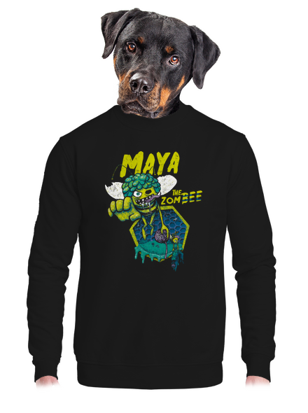 Zombee Mája unisex mikina bez kapuce Black
