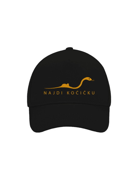 Najdi kočičku kšiltovka baseballka Black