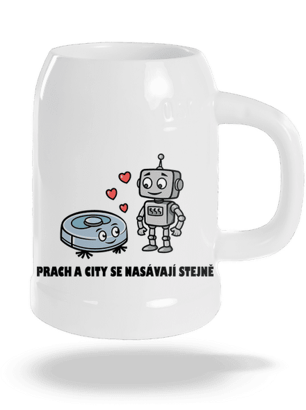 Láska mezi roboty půllitr White