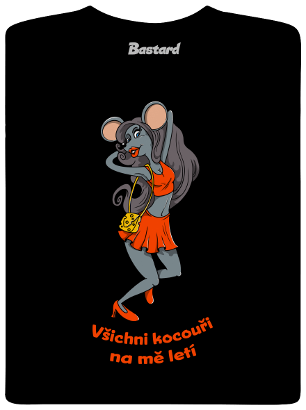 Myška dětské tričko Black