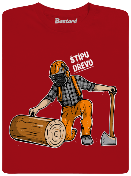 Dřevorubec pánské tričko Red