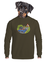 unisex mikina bez kapuce