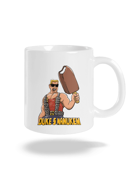 Duke s nanukem klasický hrnek White