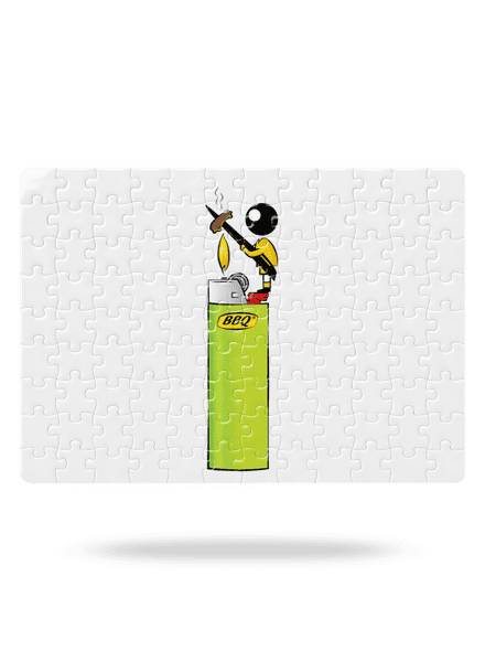 Panáček puzzle White