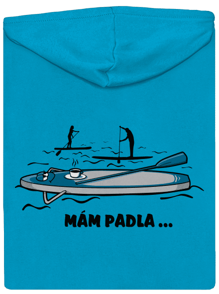 Mám padla dámská mikina na zip Blue Atol