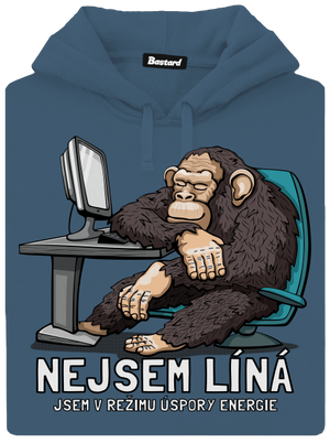 Nejsem líný dámská mikina klokanka Denim