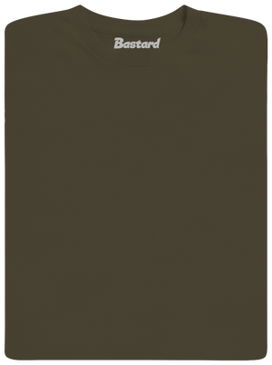 Bez potisku pánské dlouhý rukáv Urban Khaki