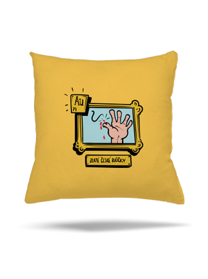 Zlaté české ručičky polštář Yellow Gold