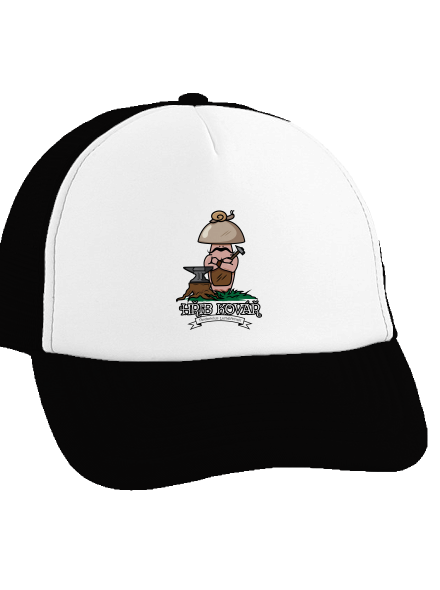 Hřib kovář kšiltovka truckerka Black cap
