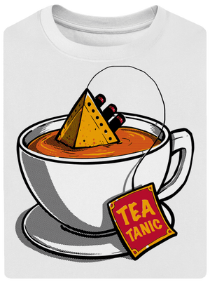 Teatanic unisex tričko oversized White