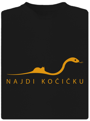 Najdi kočičku pánské sportovní tričko Black