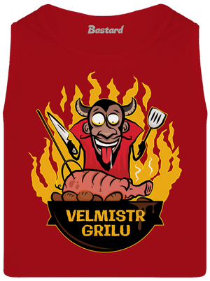 Velmistr grilu pánské tílko Red