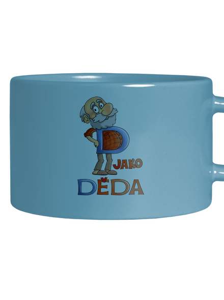 D jako děda hrnek makronka Blue Macaron