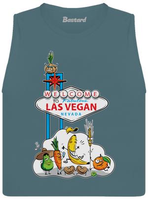 Las Vegan dámské tílko volné Heather Deep Teal