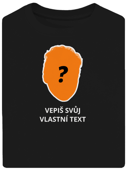 Tvoje hlava unisex tričko oversized Black