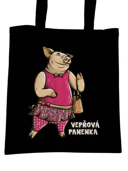 Vepřová panenka taška Black
