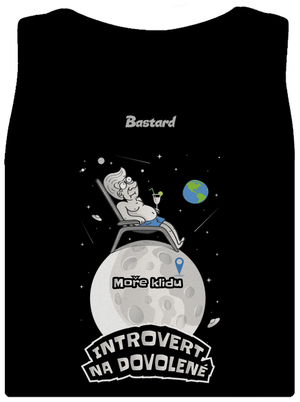 Introvert na dovolené dámské tílko klasické Black