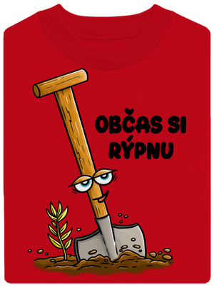 Občas si rýpnu unisex mikina bez kapuce Red