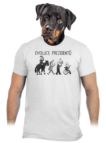 Evoluce prezidentů pánské tričko White