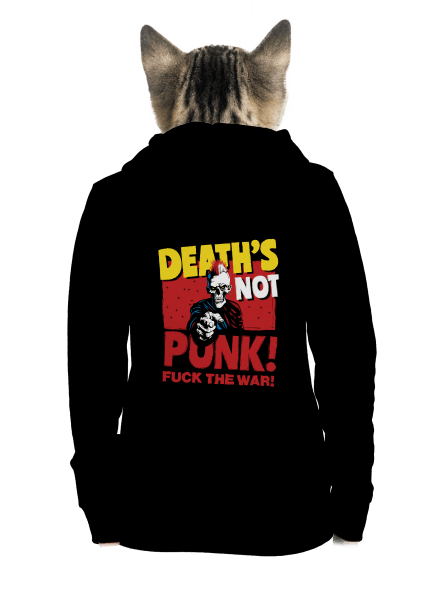Death's not punk dámská mikina na zip Black