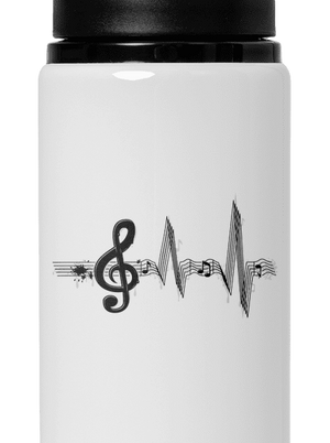 Žiju muzikou lahev na vodu White