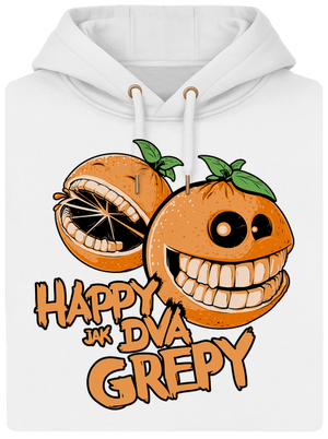 Happy grepy unisex mikina premium Snowwhite
