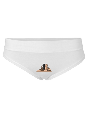 Šachová rodina dámské kalhotky White