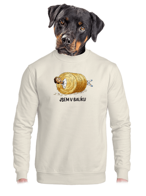 unisex mikina bez kapuce