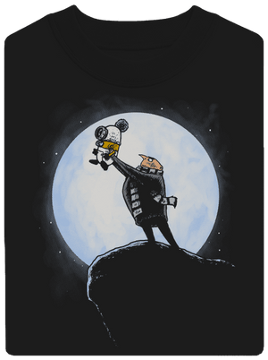 Mimoní král unisex mikina bez kapuce Black