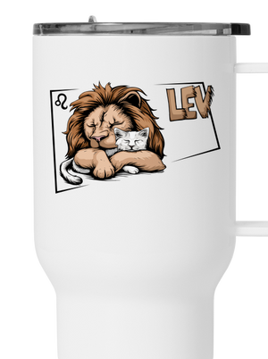 Kočičí horoskop: Lev  termohrnek White