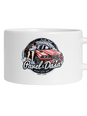 Automyčka Pavel hrnek makronka White