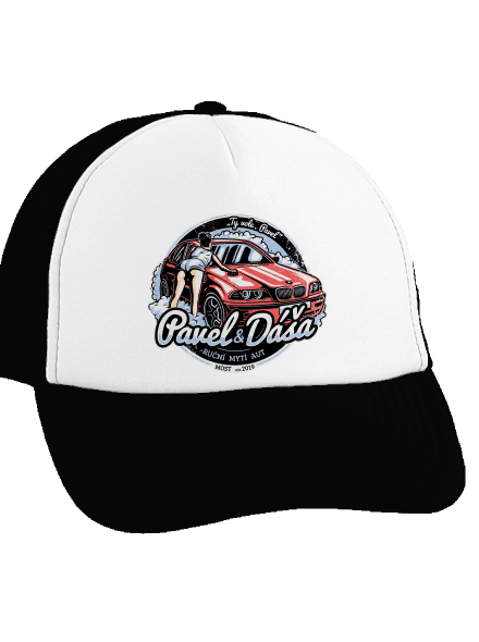 Automyčka Pavel kšiltovka truckerka Black cap
