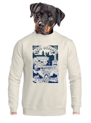 unisex mikina bez kapuce