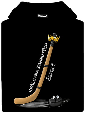 Král zahnutých čepelí - hokej dámská mikina klokanka Black