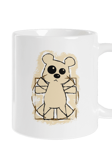 Da Vinci Teddy klasický hrnek White