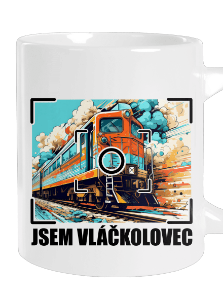 Jsem vláčkolovec velký hrnek White