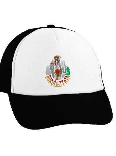 Horolezťata kšiltovka truckerka Black cap