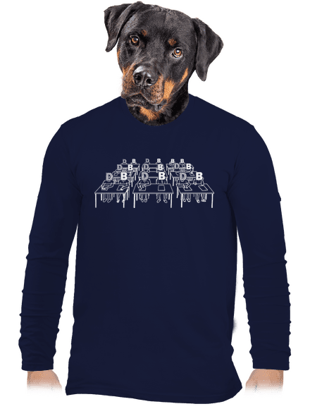 Cimrman: Debil, blbeček pánské dlouhý rukáv Navy