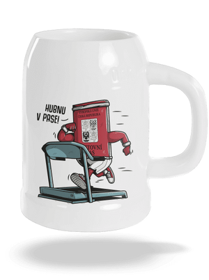 Hubnu v pase půllitr White