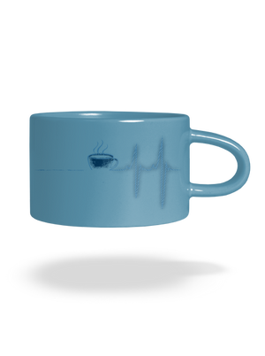 Coffee help hrnek makronka Blue Macaron