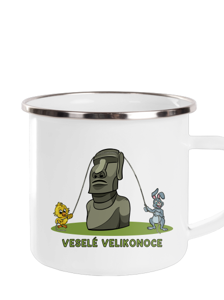 Velikonoční Moai plecháček White