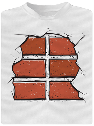 Cihličky dětské sportovní tričko White