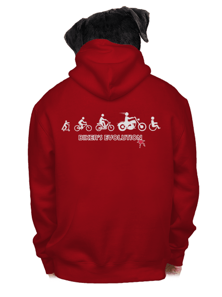 Bikers evolution pánská mikina na zip Red