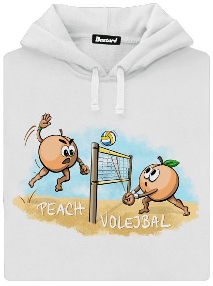 Peach volejbal dámská mikina klokanka White