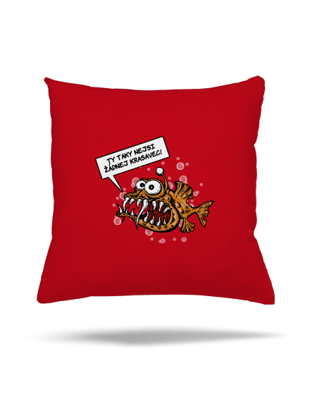 Mořský ďas polštář Red