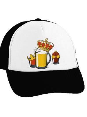 Tři králové kšiltovka truckerka Black cap